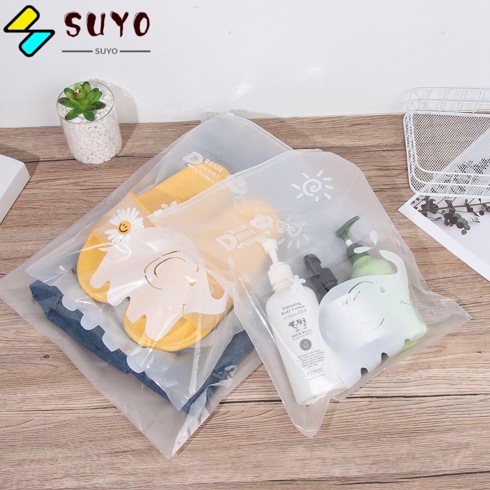 SUYO Set 1 / 5 Túi Nhựa Trong Suốt Đựng Giày Dép Chống Thấm Nước Tiện Lợi Khi Đi Du Lịch