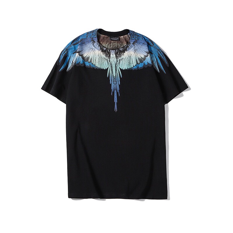 Ma-rc-lo- BEL-ONG Áo Thun Tay Ngắn Cánh Xanh Nhiều Màu Sắc Thời Trang Xu Hướng Đường Phố Chất Lượng Cao