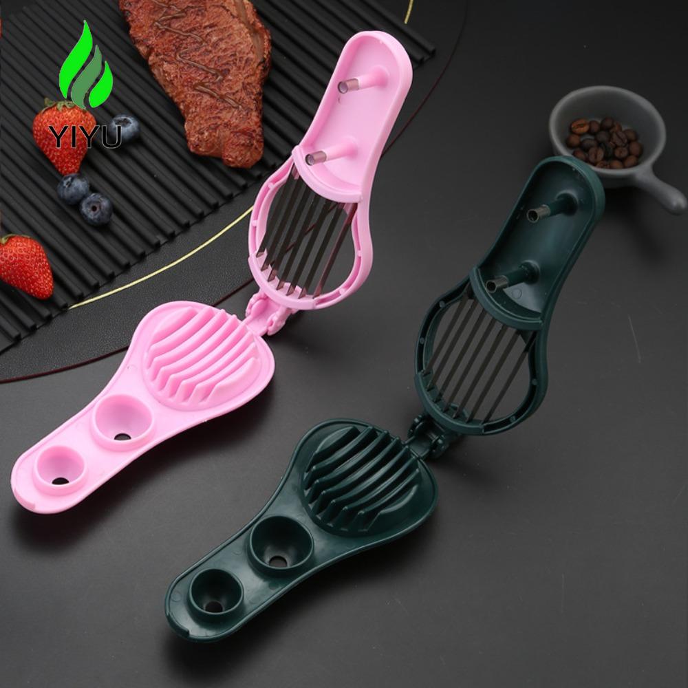 YIYU Dụng Cụ Cắt Dâu Tây 2 Trong 1 Bằng Thép Không Gỉ