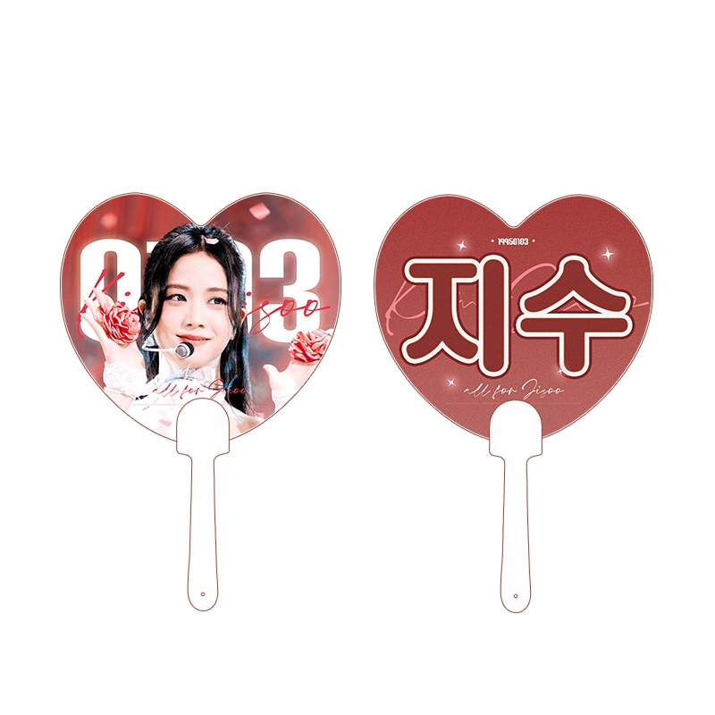 Quạt Cầm Tay Hình Trái Tim Nhóm Nhạc BLACKPINK