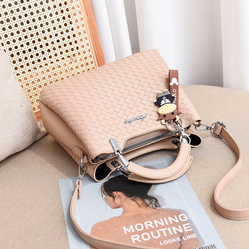 Túi Xách Tay Sợi Dệt Chống Trầy Xước Dễ Phối Đồ Thời Trang Cho Nữ