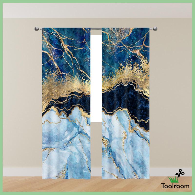 2 Rèm Cửa Sổ Chất Liệu Polyester Cho Phòng Ngủ / Phòng Khách