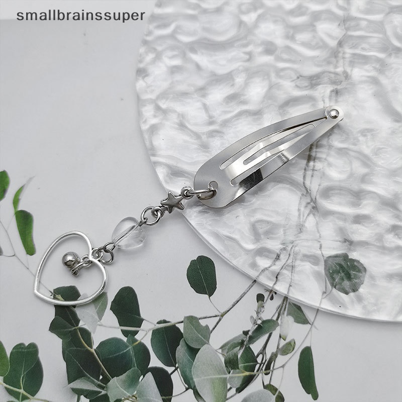 Kẹp Tóc Nhỏ Hình Ngôi Sao / Trái Tim Rỗng Y2K Bằng Kim Loại Thời Trang Cho Nữ SBS