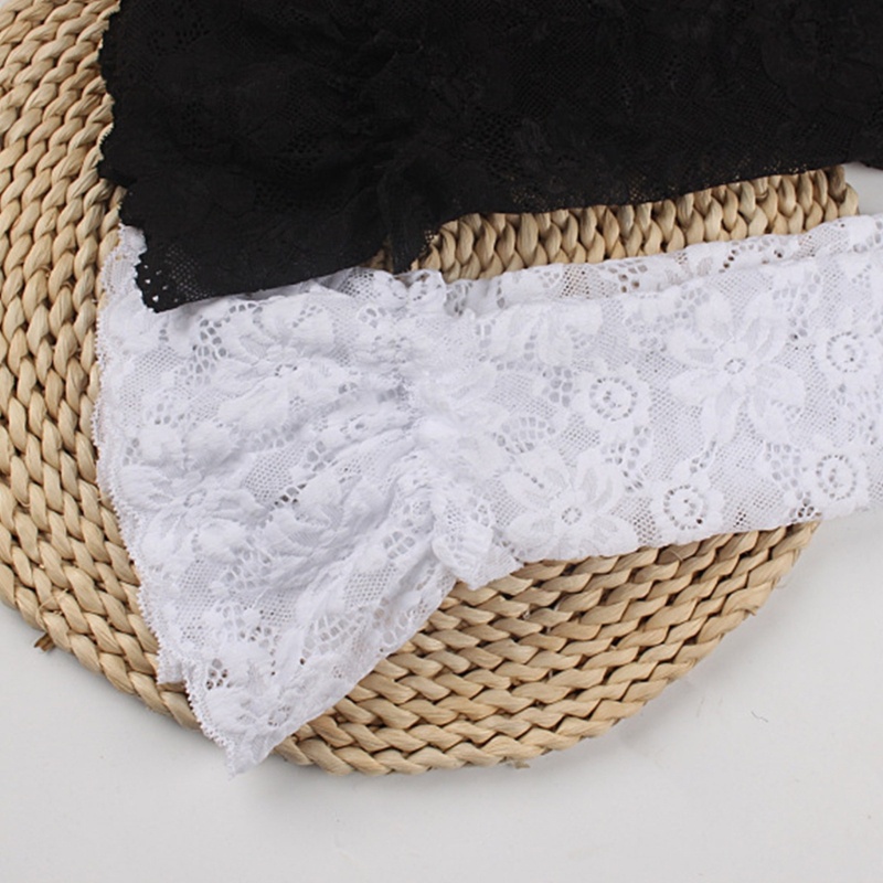 Găng Tay Len Khoét Lỗ Họa Tiết Ren Có Thể Tháo Rời Trang Trí Cho Nữ