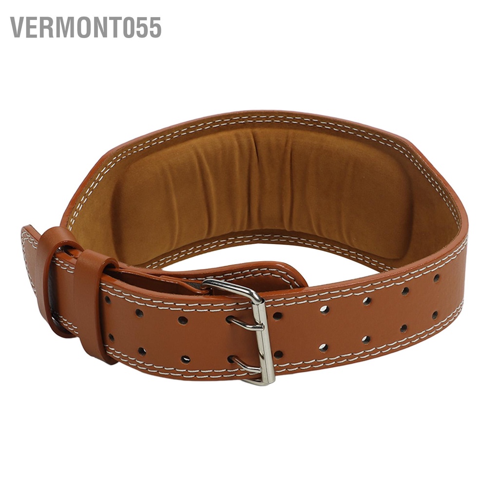 Vermont055 Đai nâng tạ Bảo vệ eo cử có thể điều chỉnh màu nâu để tập luyện