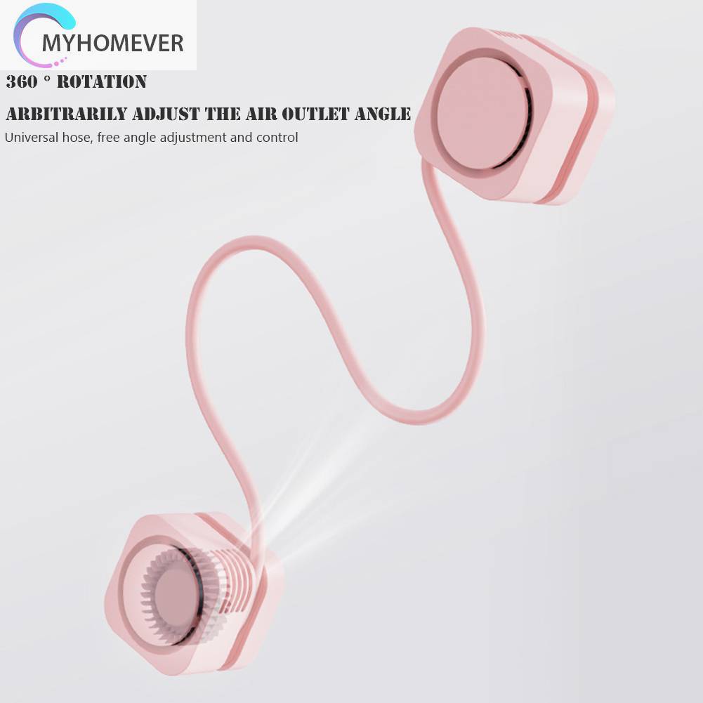 Quạt Làm Mát Đeo Cổ 3 Tốc Độ 1600mAh Có Thể Gấp Gọn Tiện Dụng Cho Gia Đình / Văn