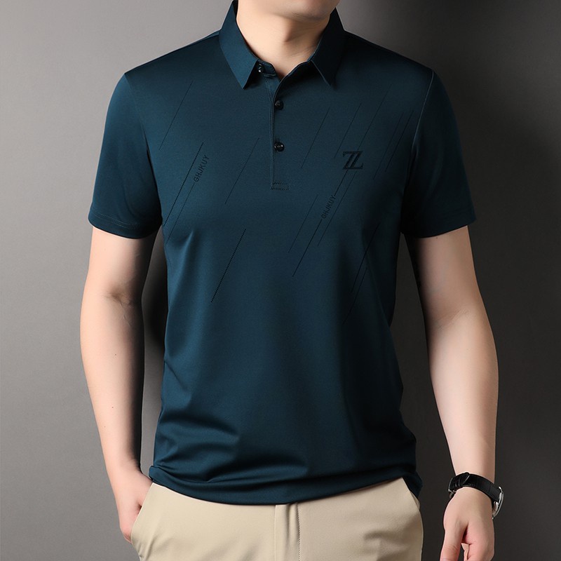 ☞Mới Áo Thun polo Ngắn Tay Ôm Dáng size Lớn Thời Trang Hàn Quốc Dành Cho Nam