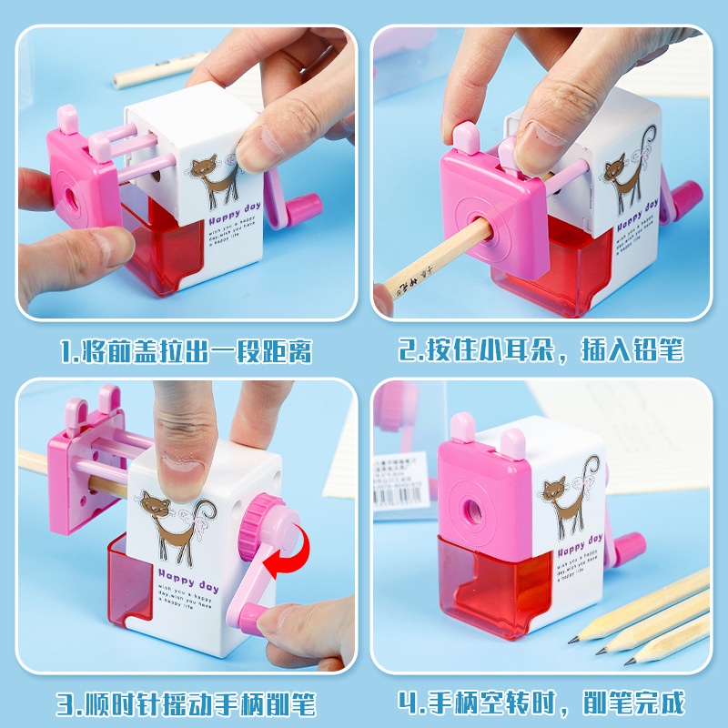 Gọt Bút Chì Thiết Kế Hình Hoạt Hình Dễ Thương Dành Cho Học Sinh