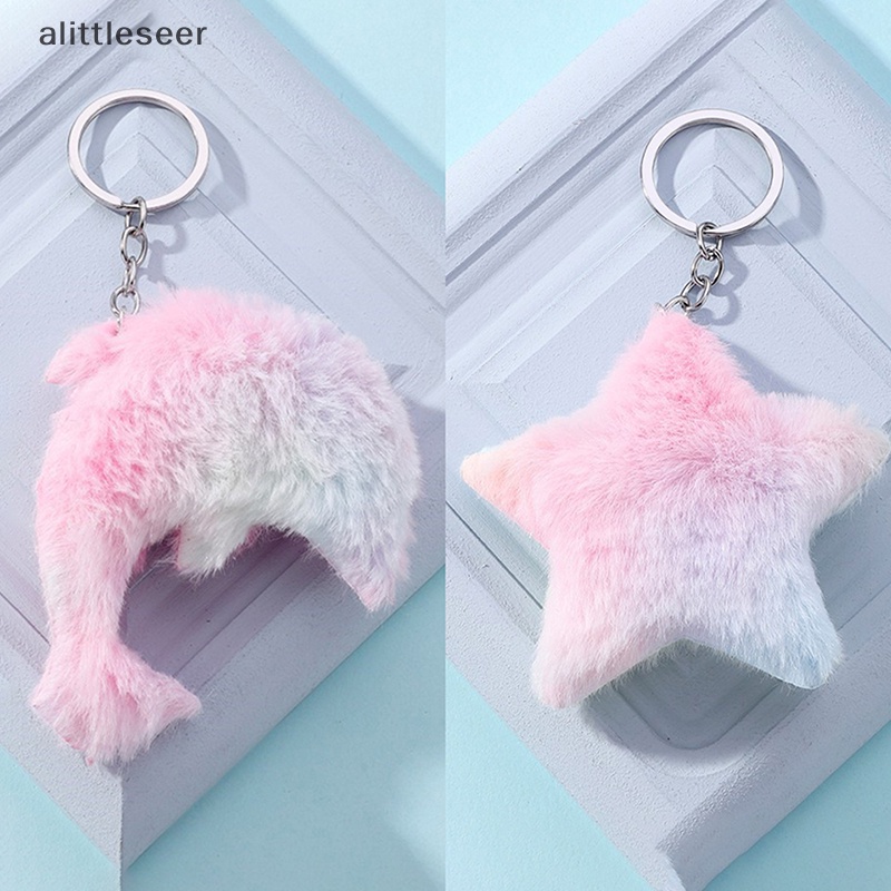 Móc Khóa Hình Cá Heo Nhồi Bông Dễ Thương