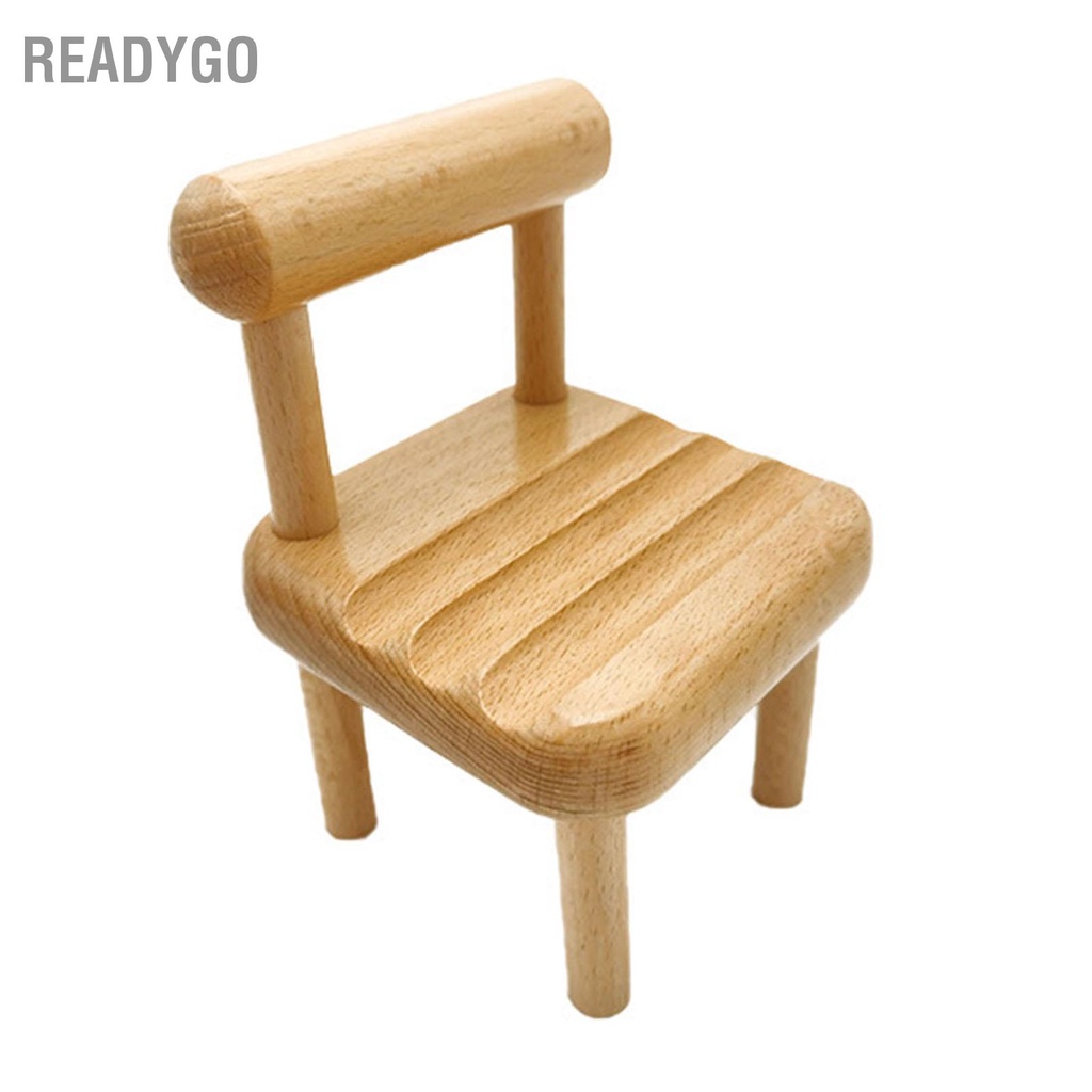ReadyGo Có hàng sẵn Ghế Gỗ Giá Đỡ Điện Thoại Mini Hình Dễ Thương Cho Mobilephone ĐTDĐ Thông Minh