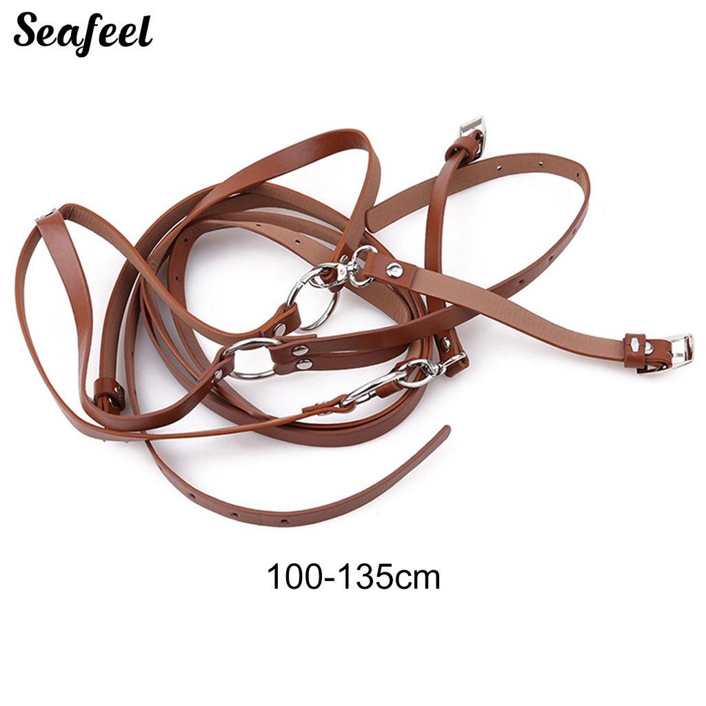 Thắt Lưng Một Mảnh Bằng Da Phối Dây Cột Có Thể Điều Chỉnh Cho Nữ