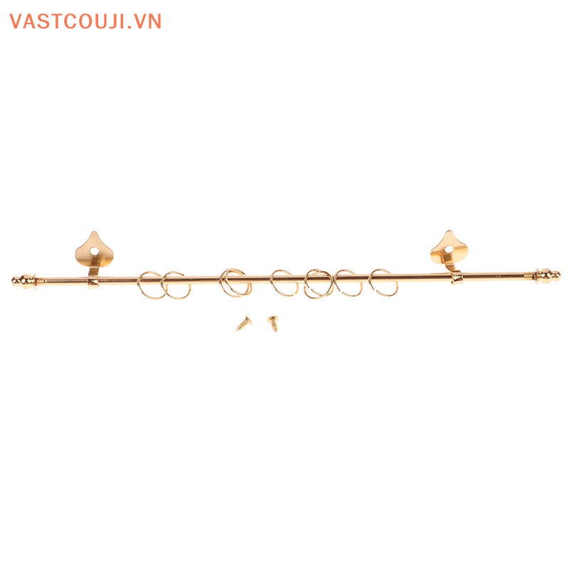 Rèm Cửa Sổ Kim Loại Mạ Vàng Tỷ Lệ 1: 12 Dùng Trang Trí Nhà Búp Bê