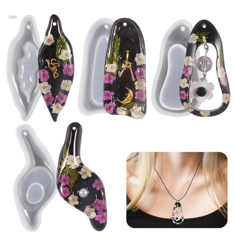 Khuôn Silicone Làm Mặt Dây Chuyền Bằng Pha Lê Epoxy Độc Đáo