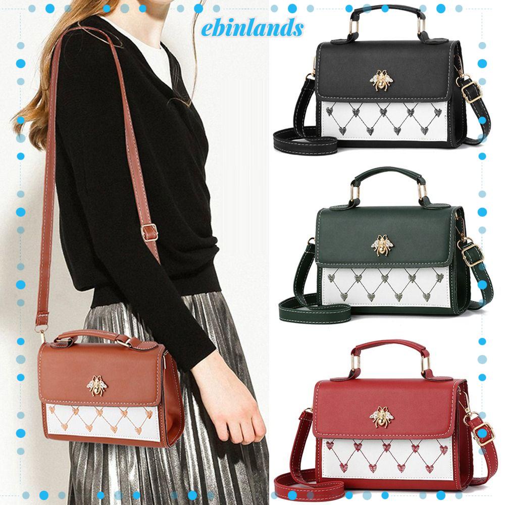 EBINLANDS Túi Xách Da PU Cỡ Lớn Thời Trang Cho Nữ