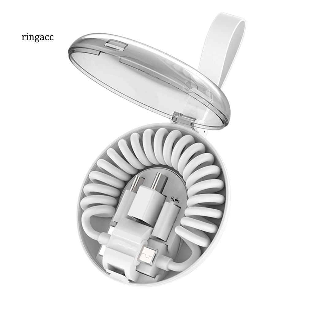 Dây Cáp Sạc Cổng USB 8Pin Type-C 3 Trong 1 Chuyên Dụng Cho Điện Thoại Android