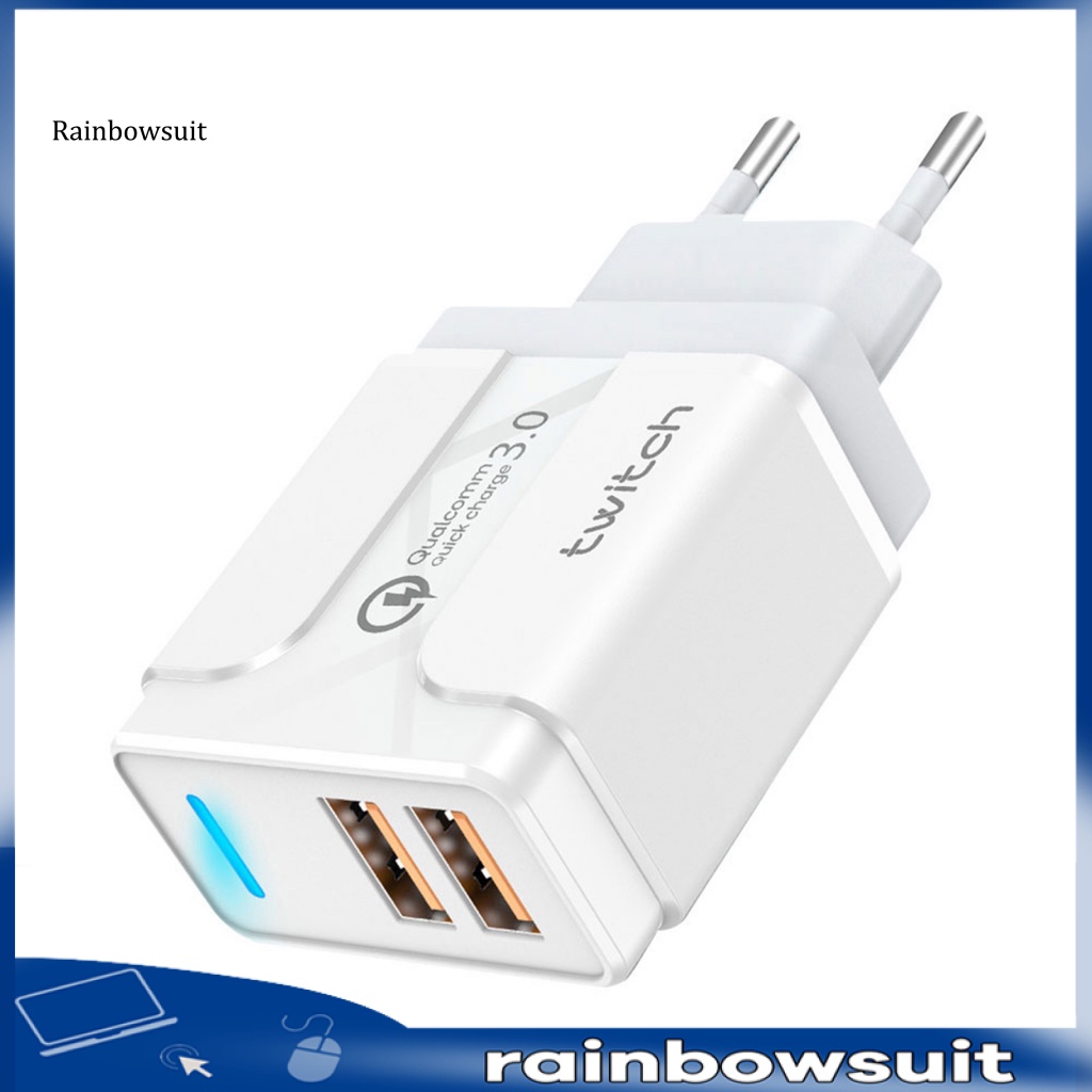 Cốc Sạc Nhanh QC30 Hai Cổng USB 30W Kích Thước Nhỏ Gọn Cho Điện Thoại