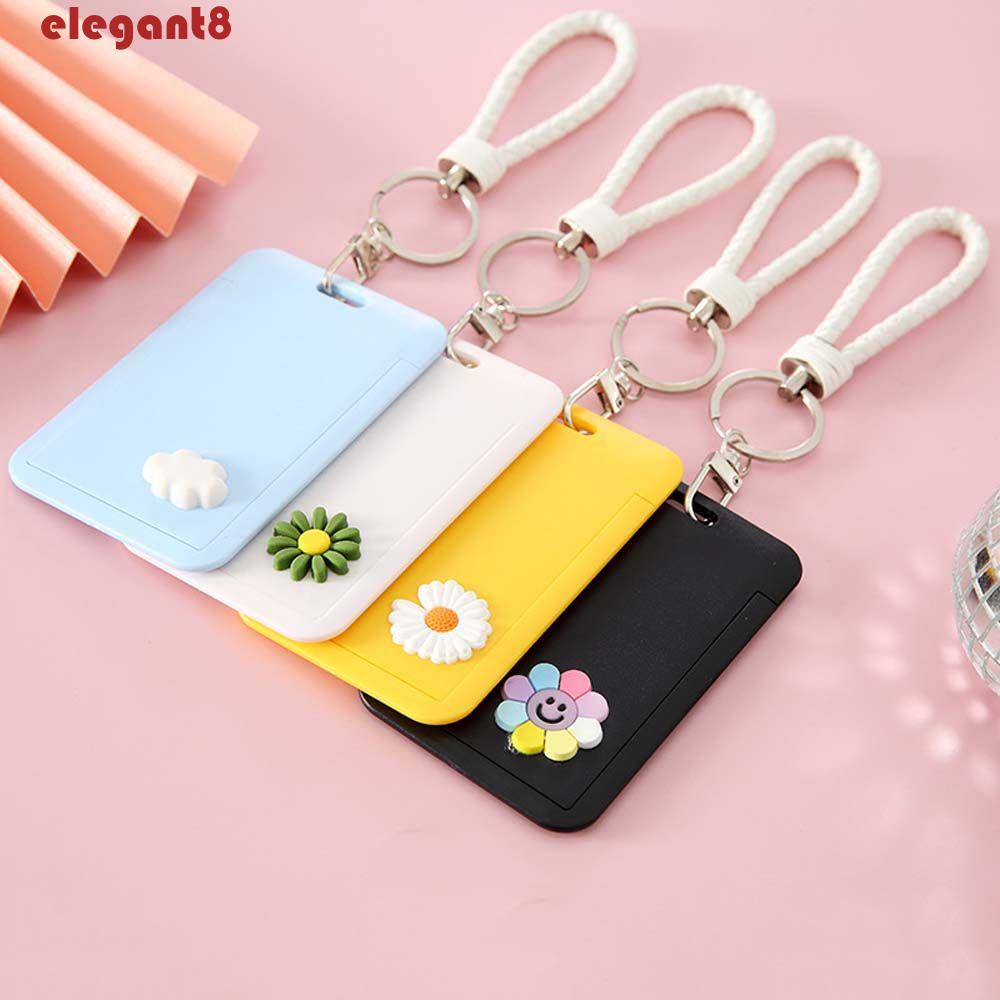ELEGANT Ví Đựng Thẻ ID Họa Tiết Hoạt Hình Dễ Thương Cho Bé Gái