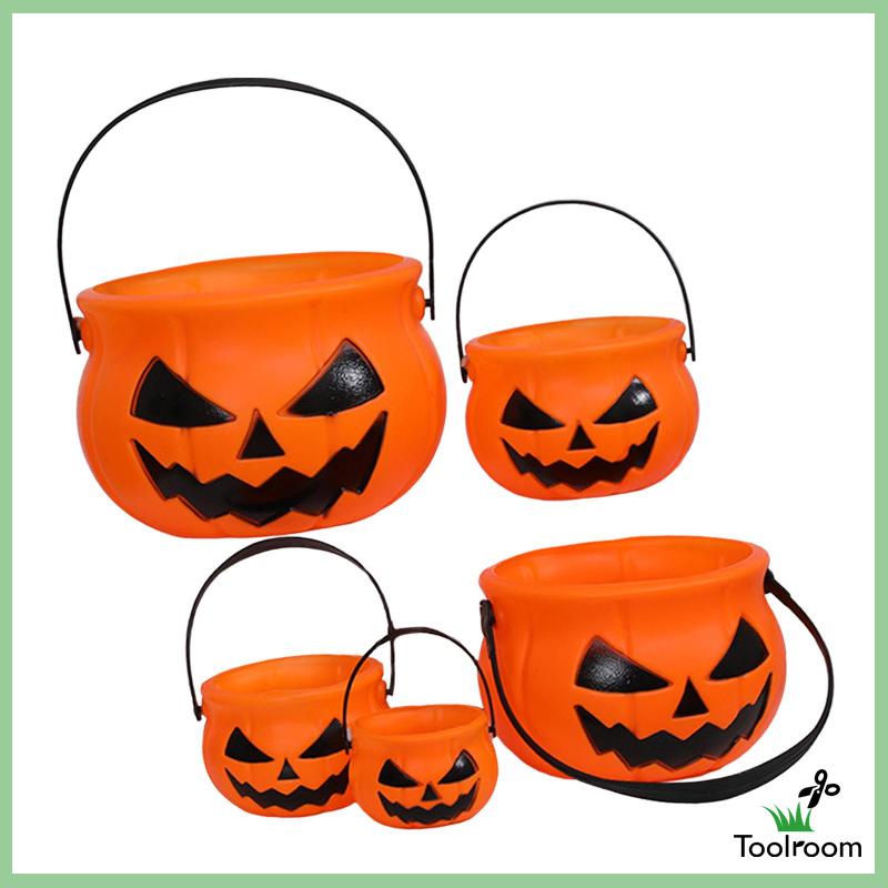 Xô Đựng Kẹo Có Tay Cầm Trang Trí Halloween