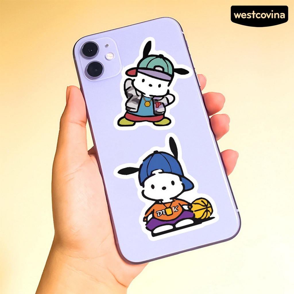 [WSTN] [WSTN]✎Bộ 50 Miếng Dán Bình Nước In Họa Tiết Hoạt Hình Chú Chó Đáng Yêu