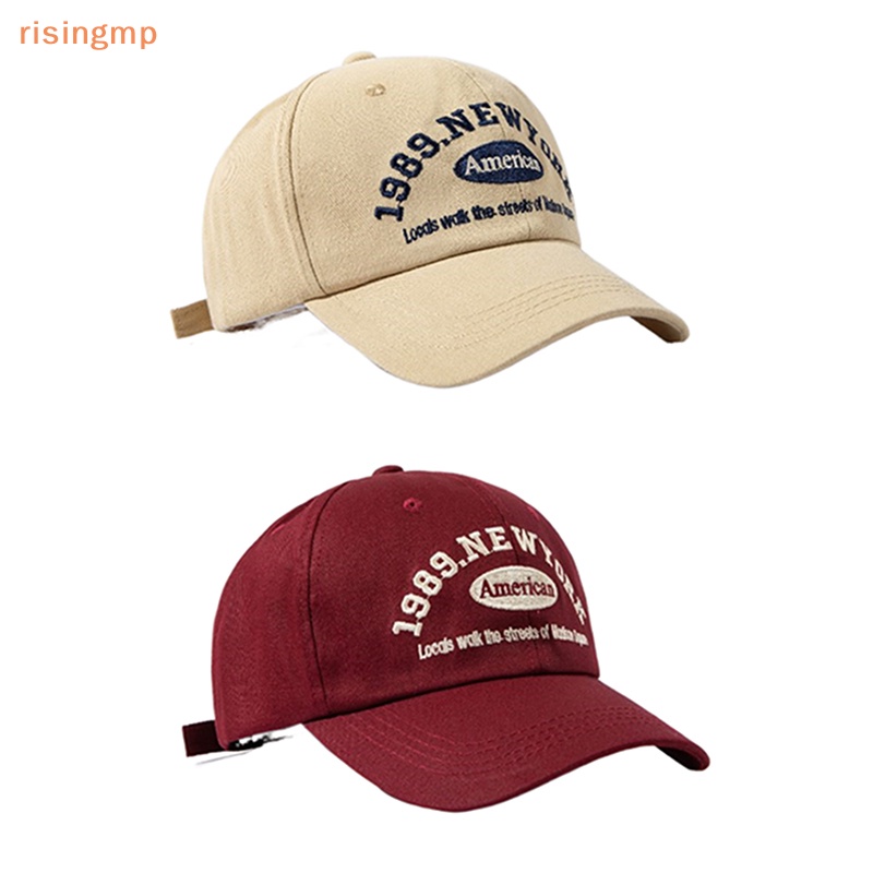 Mũ Lưỡi Trai Màu Trơn Thêu Chữ Phong Cách Hiphop Đường Phố Cho Nam Và Nữ