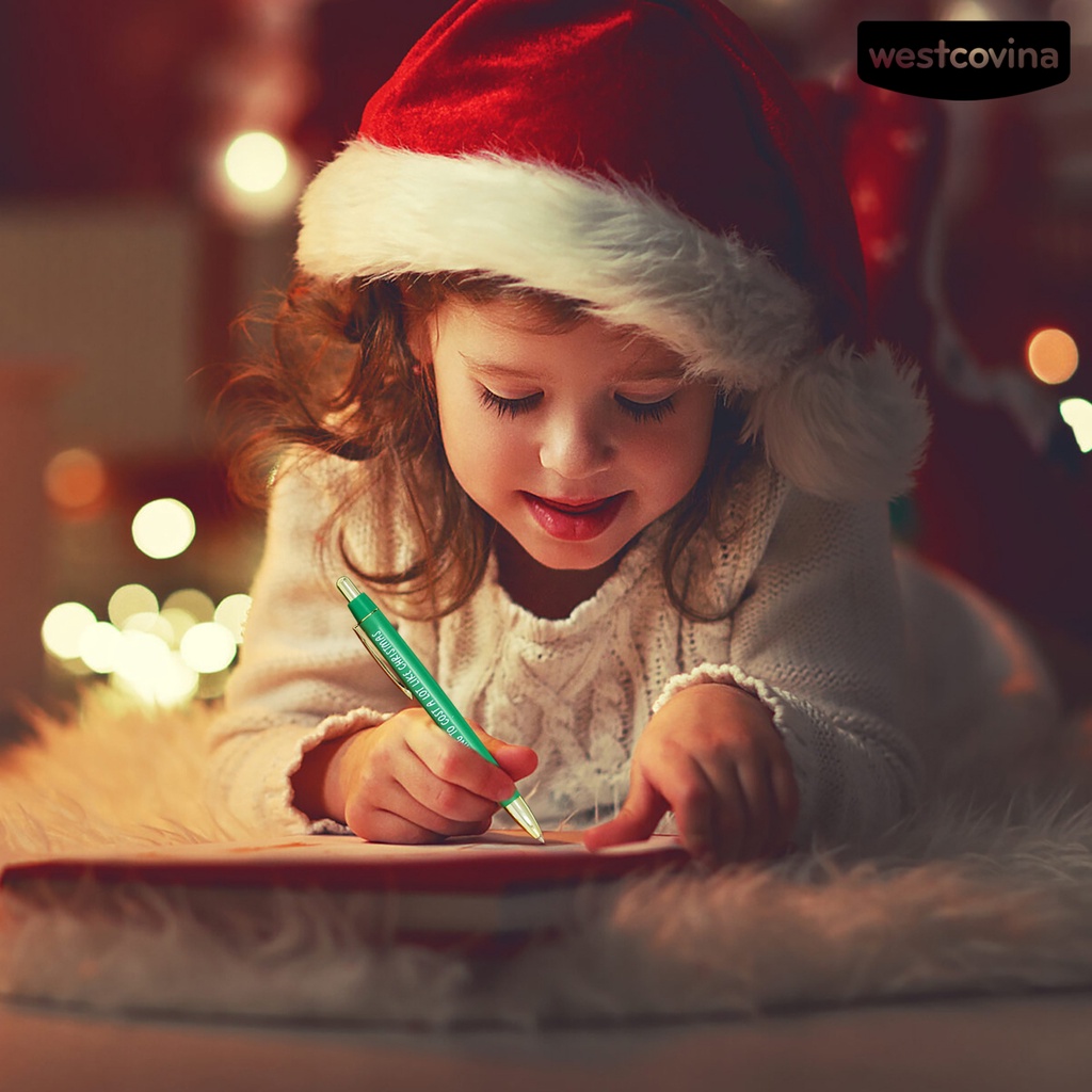 [WSTN]✎Set 5 Bút Bi Họa Tiết Giáng Sinh Dễ Thương