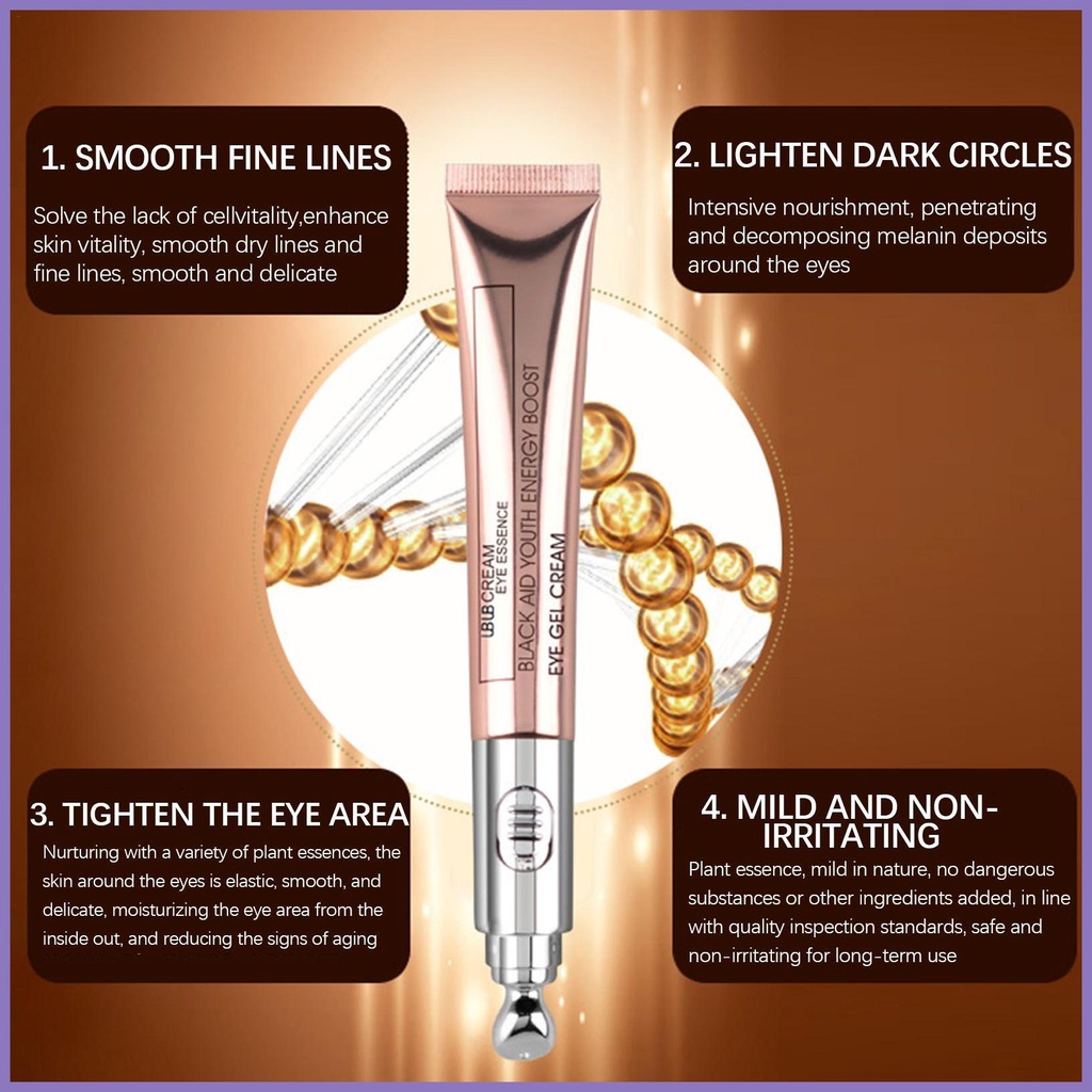 Kem Dưỡng Da Mắt Có Đầu Lăn Massage 2 Trong 1 nota2vn