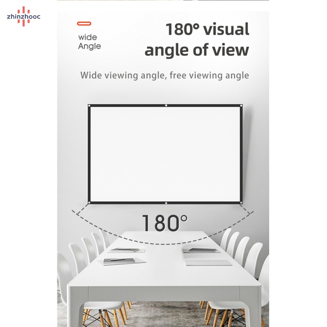 Màn Hình Máy Chiếu Di Động 60-150 Inch 4k Hd Đơn Giản Mật Độ Cao Cho Hoạt Động Ngoài Trời