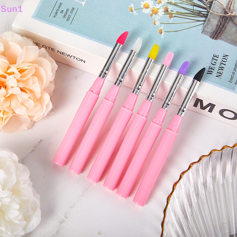 Set 1 Cọ Tô Son Môi Đầu Silicon Mềm Mại Tiện Dụng