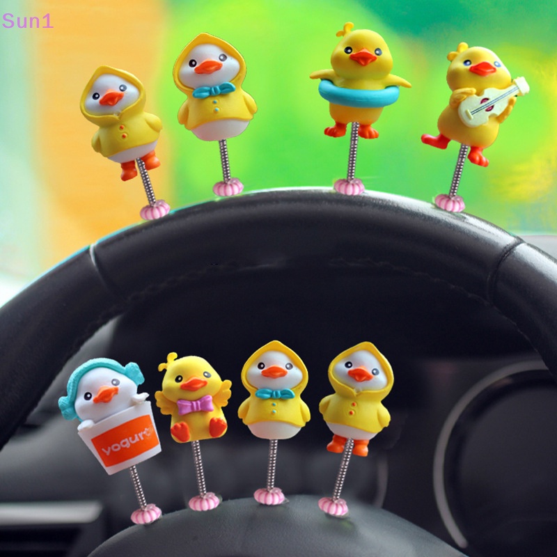 Phụ Kiện Trang Trí Bảng Điều Khiển Xe Hơi Hình Chú Vịt Vàng Lắc Đầu Mini Dễ Thương Sun1 >