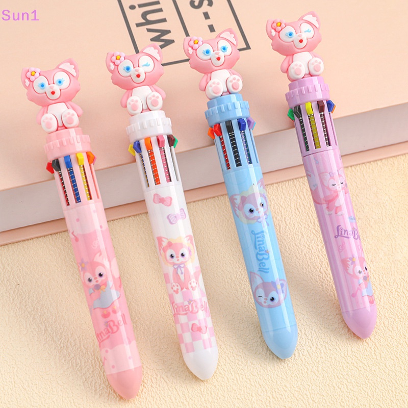 Bút Bi Ngòi 0.7mm 10 Màu Họa Tiết Hoạt Hình Xinh Xắn