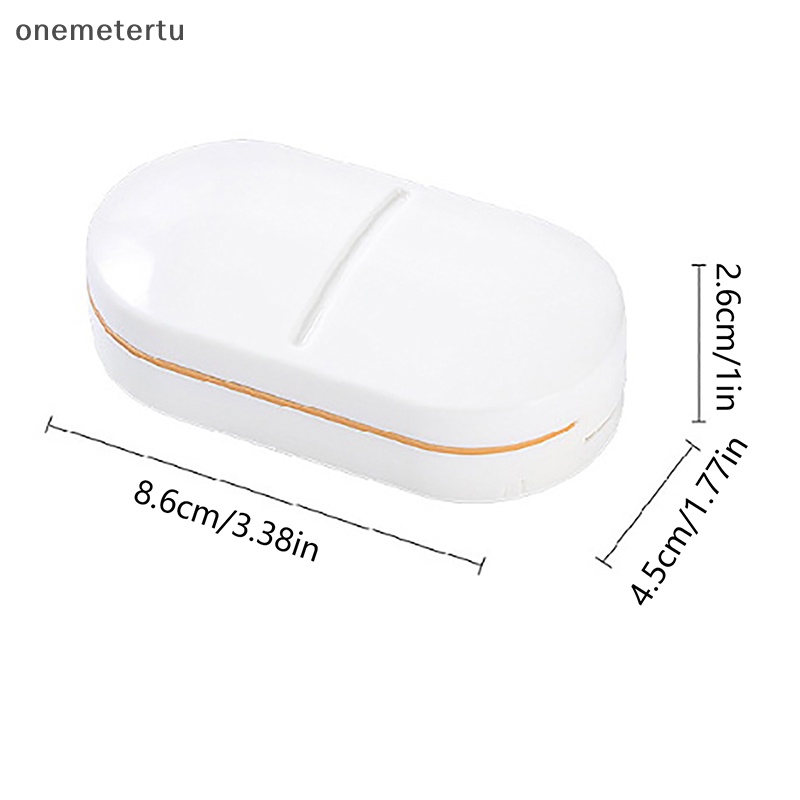 Hộp Cắt Thuốc Viên Chia Hai Ngăn Tiện Dụng