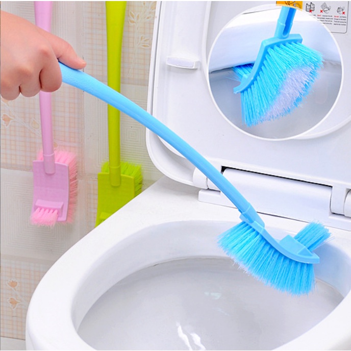 Cọ Vệ Sinh Bồn Cầu 2 Đầu . Tặng Kèm Đế Đựng Tiện Lợi