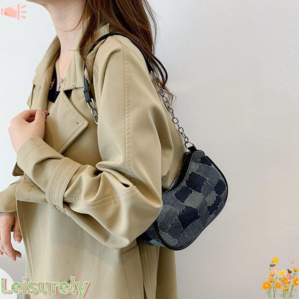 LEILY Túi Xách Đeo Vai Siêu Nhẹ Kiểu Dáng Đơn Giản Hợp Thời Trang