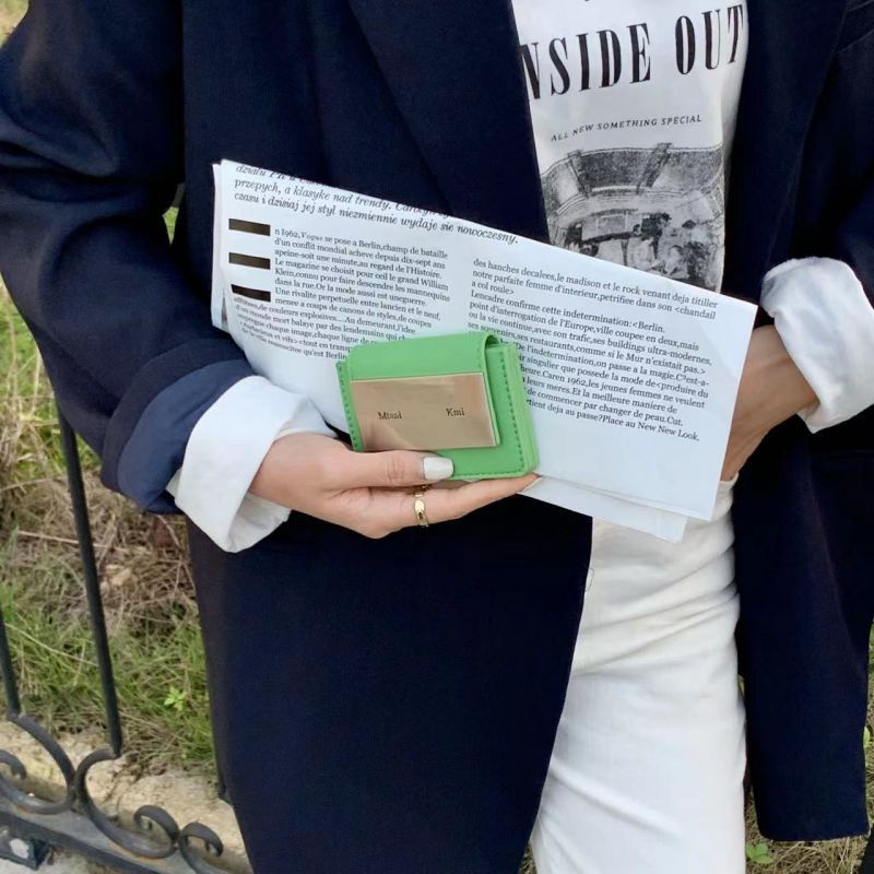 Ví Đựng Tiền Xu / Thẻ Thiết Kế Đơn Giản Cổ Điển Phong Cách Hàn Quốc Cho Nữ