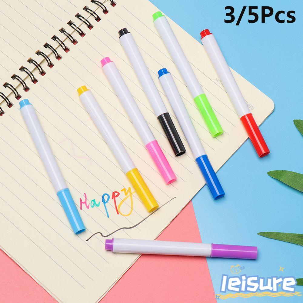 LEISURE Set 3 / 5 Bút Đánh Dấu Bảng Trắng Bằng Nhựa Mới