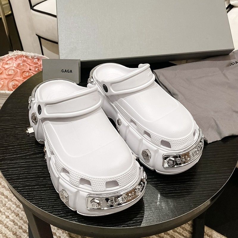 Balenciaga Dép Sandal Đế Dày Tăng Chiều Cao Thoáng Khí Thời Trang Cho Nữ