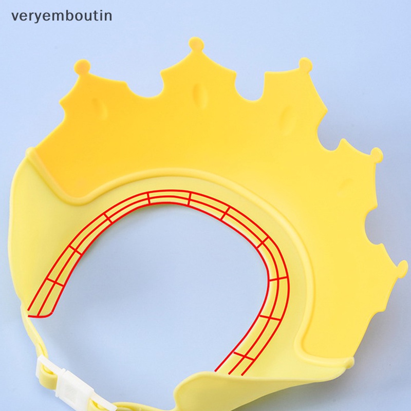 Mũ Chắn Nước Gội Đầu Bảo Vệ Tai Họa Tiết Hoạt Hình Có Thể Điều Chỉnh Kích Cỡ Cho Bé