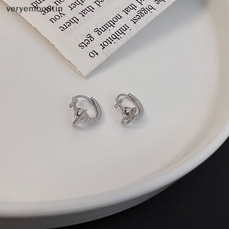 Bông Tai Màu Bạc Hình Hành Tinh Thời Trang Hàn Quốc Dành Cho Nữ