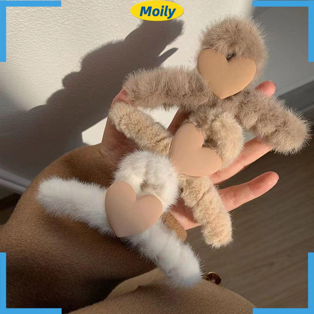 MOILYVN 2 Kẹp Tóc Hình Trái Tim Thời Trang