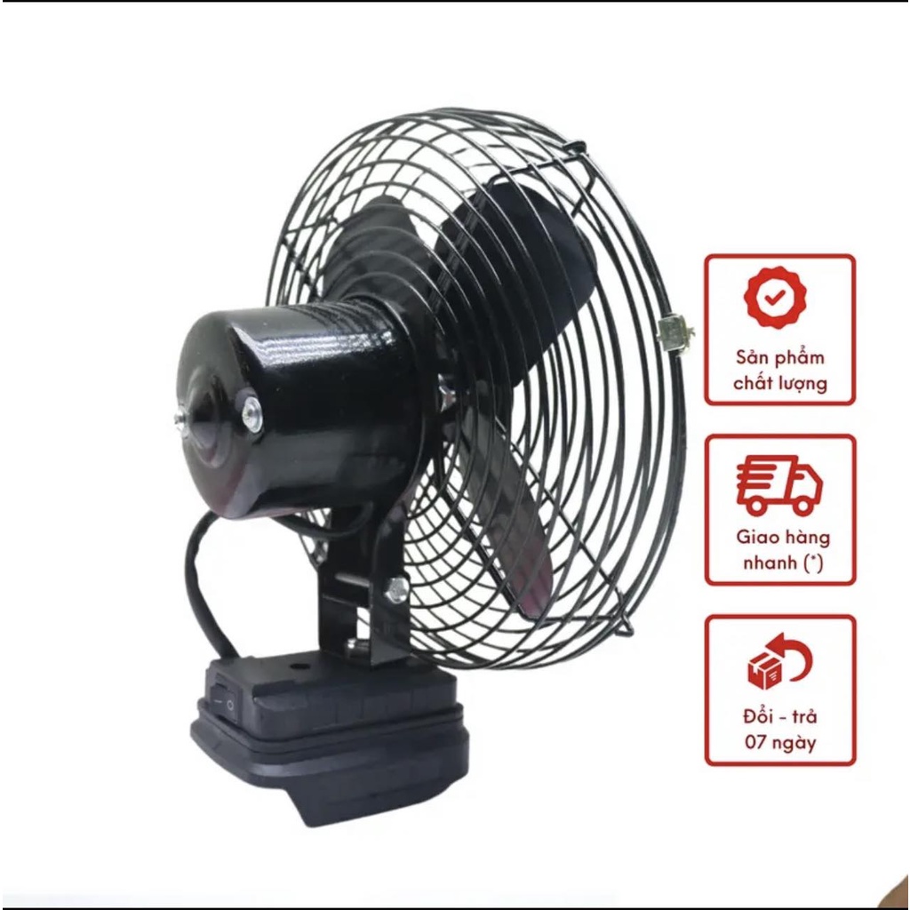 Thân quạt chạy pin 8 inch, sài chung pin