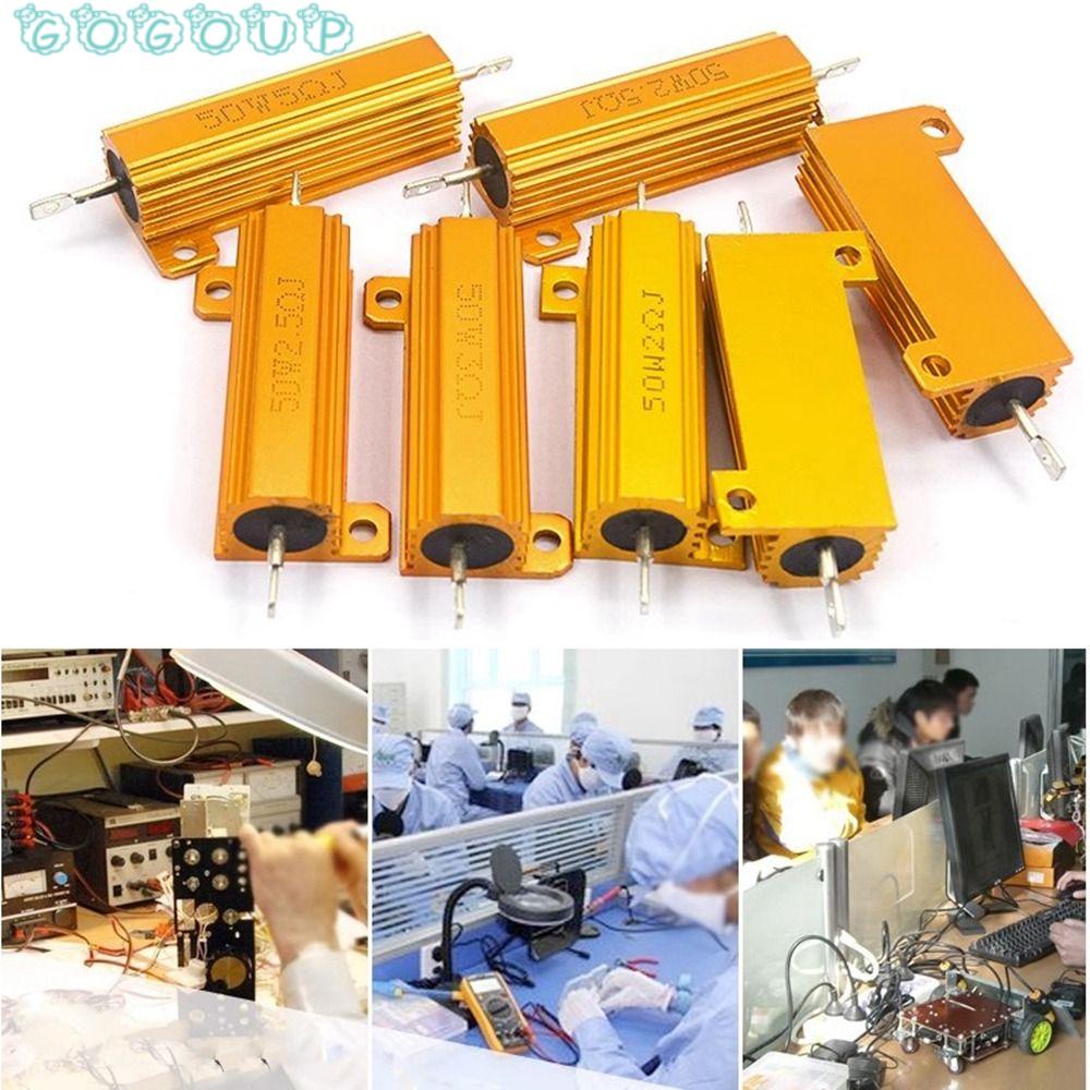 GOGOUP Ốp Điện Thoại Kim Loại Nhôm RX24-50W Chống Điện Trở 0.1 / 0.5 / 6Ohm RX24-50W