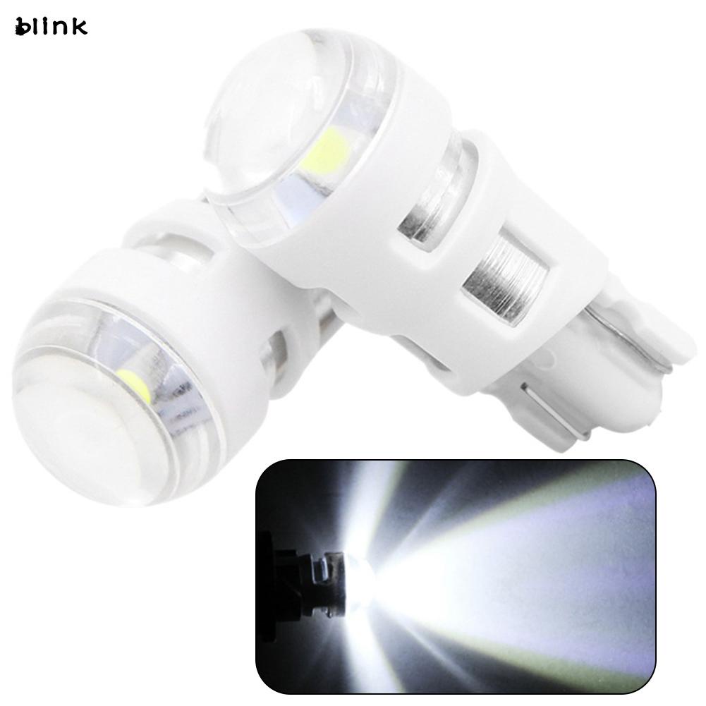 Set 2 Đèn LED T10 3030 Ánh Sáng Trắng Dành Cho Ô Tô