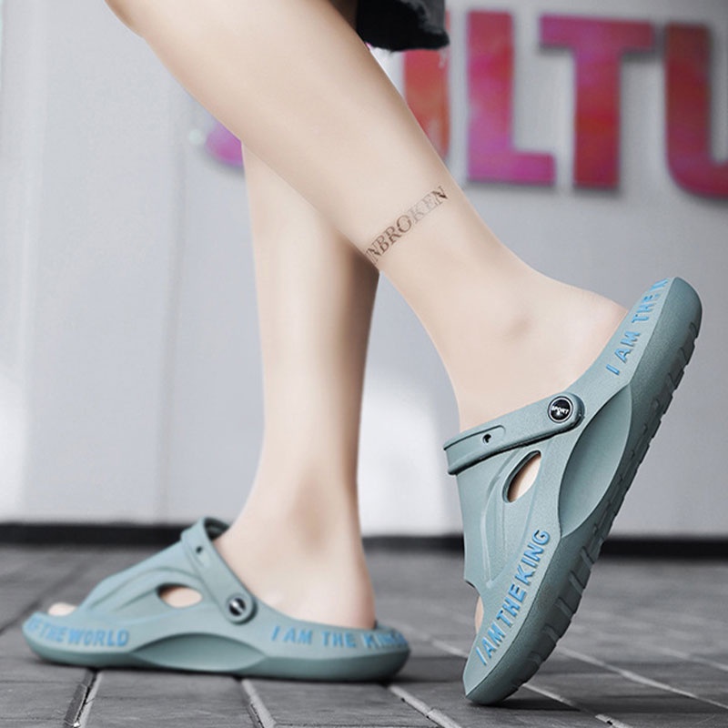 GUDETU  Xăng Đan 2 Dây Thoáng Khí Trọng Lượng Nhẹ Thời Trang Mùa Hè Cho Nam