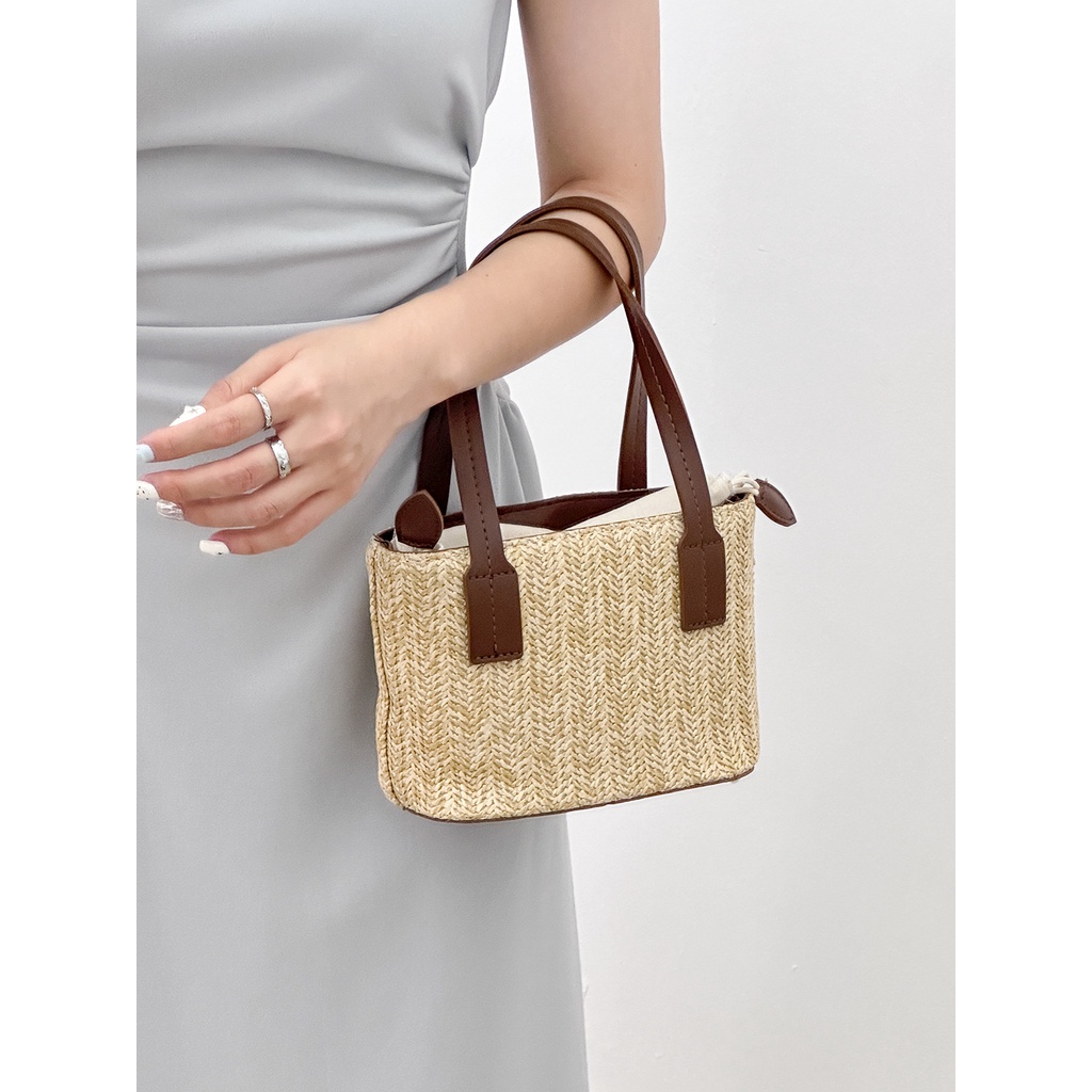 Túi Rơm Đeo Chéo Mùa Hè Phong Cách Hàn Quốc Mới 2023 Cho Nữ