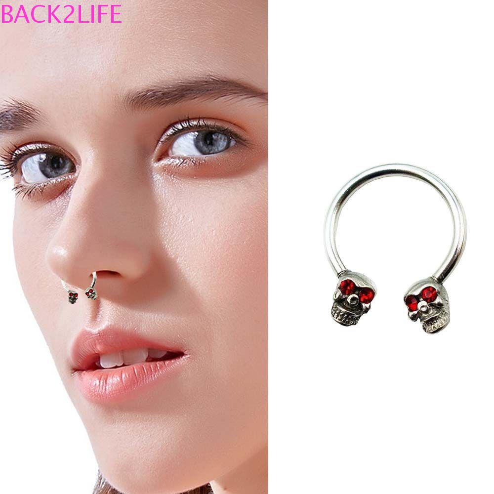 BACK2LIFE Bông Tai HìNh ĐầU Lâu Cá TíNh Thời Trang