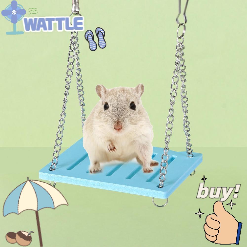 WTTLE Xích Đu Gỗ Xinh Xắn Cho Chuột Hamster