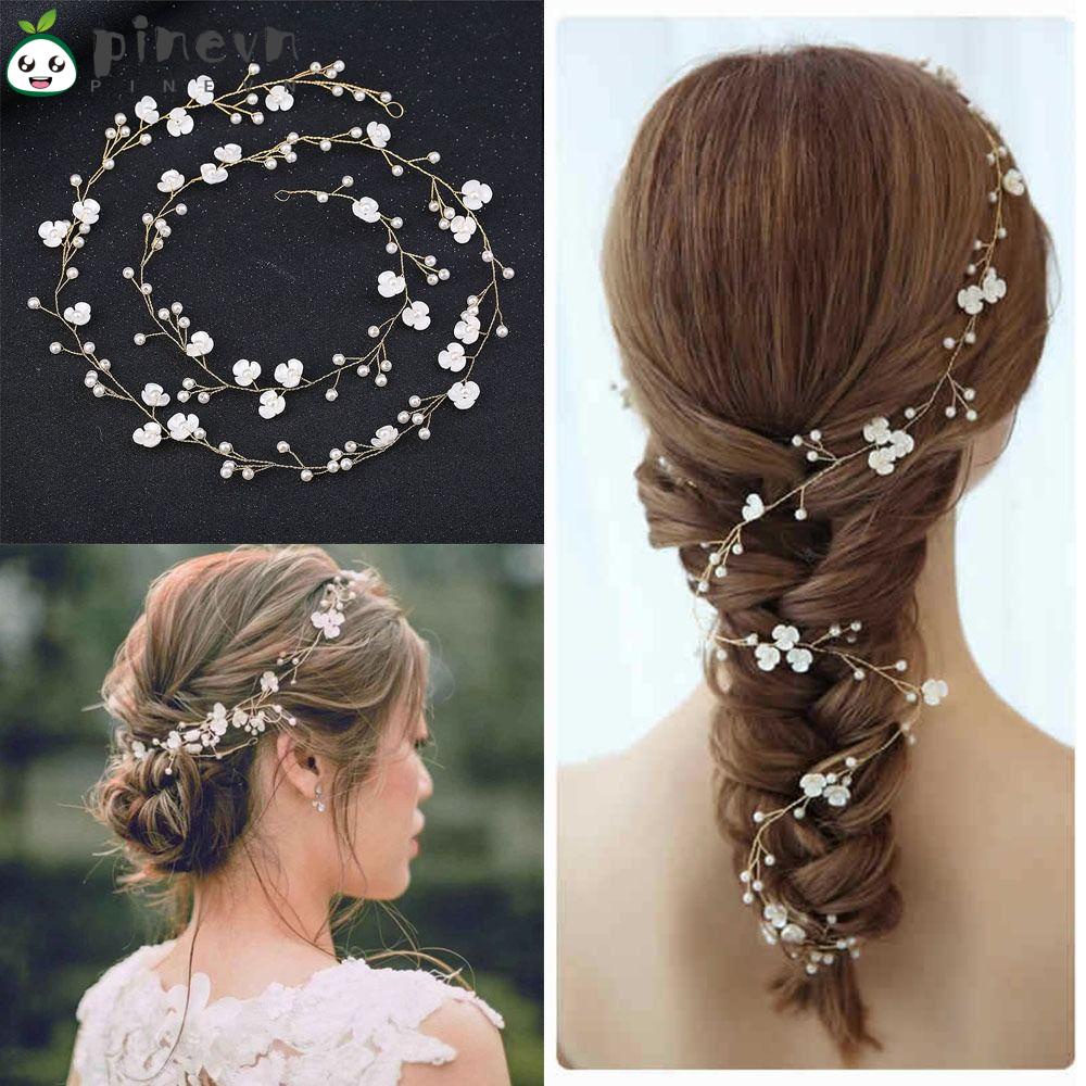 PINEVN Băng Đô Hoa Cài Tóc Thời Trang Cho Cô Dâu