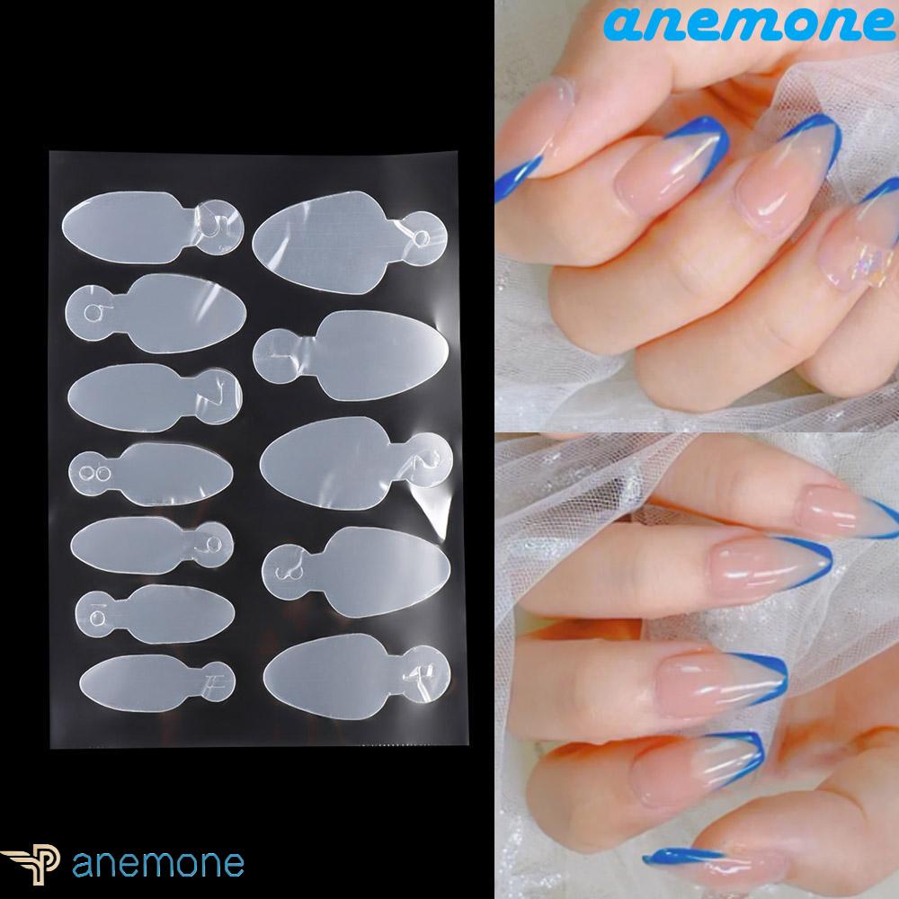 ANEMONE Set 12 Khuôn Dán Móng Tay Trang Trí Nghệ Thuật Thời Trang