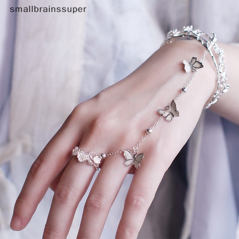 Smallbrainssuper Phụ Kiện Trang Sức Nhẫn Mặt Dây Chuyền Nhẫn Hình Bướm Có Chuông Hua Cheng Xie Lian Có Thể Điều Chỉnh SBS