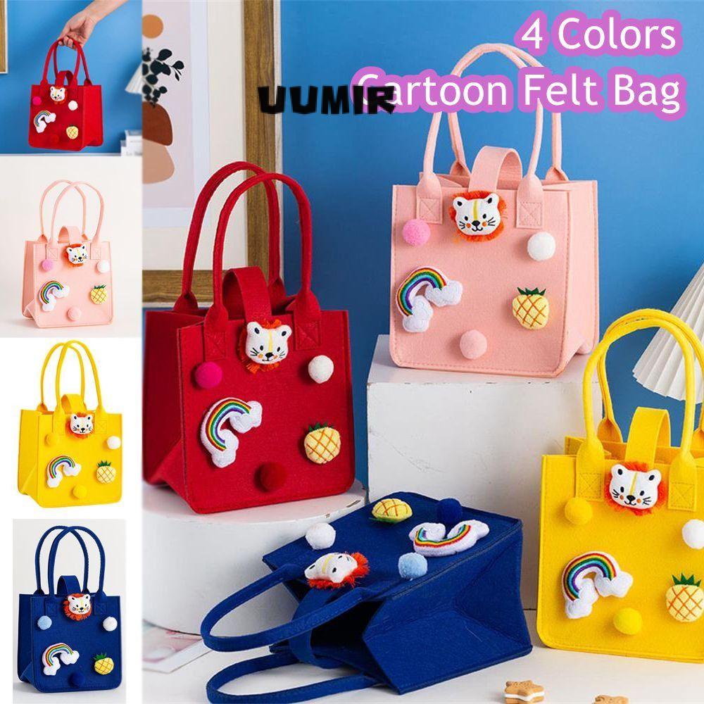 UUMIR Túi Tote Bằng Vải Nỉ Thiết Kế Hoạt Hình Cho Nữ